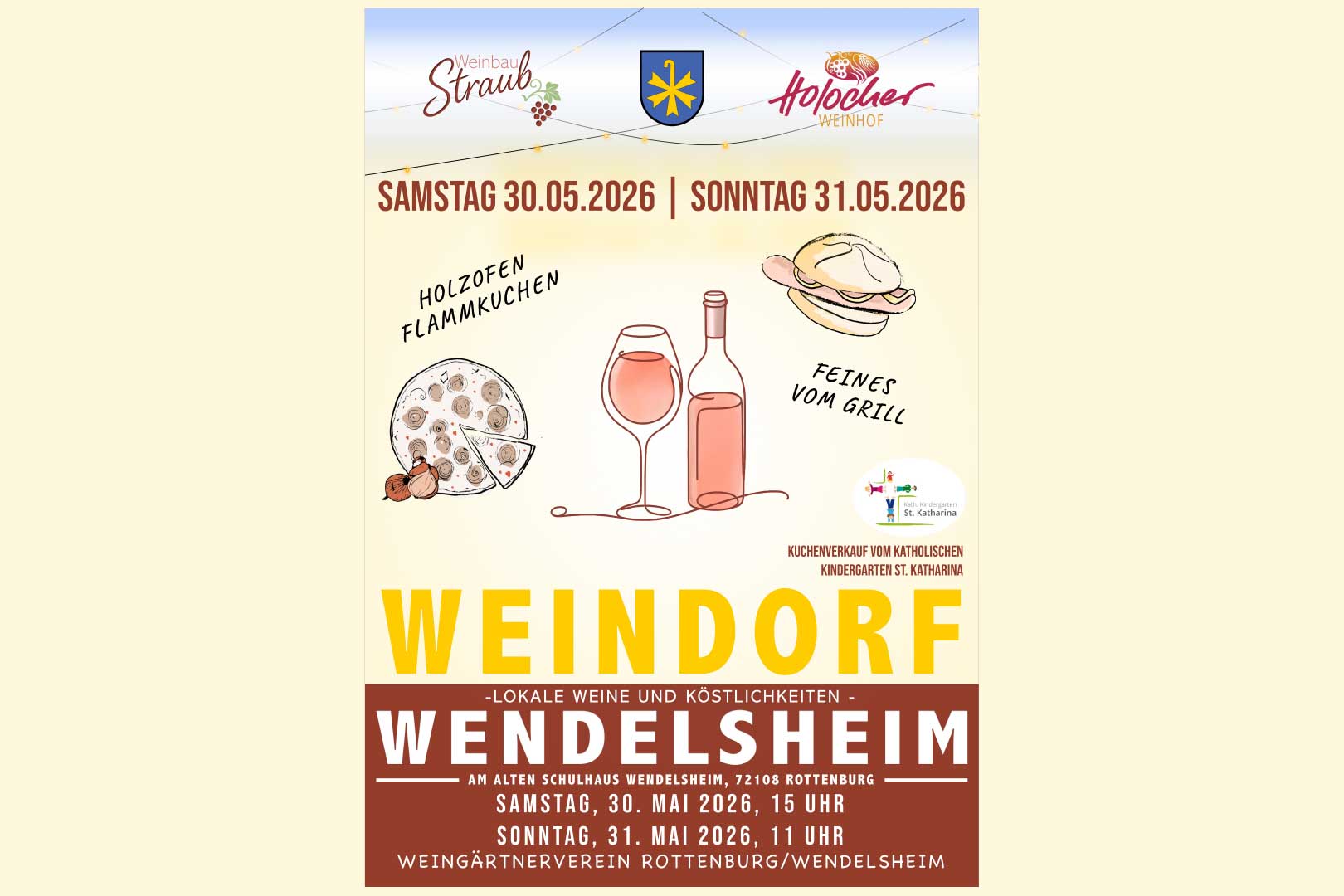 Sie betrachten gerade Einladung zum Wendelsheimer Weindorf